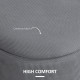 Set of Two Corduroy Storage Ottomans - Grey