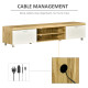 Modern TV unit Cabinet Entertainment Centre for TVs up to 90&quot; w/ Cabinet Shelf for Living room Bedroom