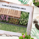Outsunny 60 x 240cm Galvanised Steel Planter, with Open Bottom