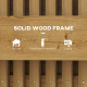 Outsunny Wall-mounted Wooden Garden Planters with Trellis, Drainage Holes and 3 Planter Boxes for Patio, Carbonised