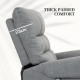 Rise and Recline Electric Massage Armchair - Grey