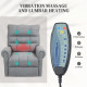 Rise and Recline Electric Massage Armchair - Grey