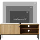 50&quot; Screen TV Stand, with Sliding Door Storage - Wood-Effect