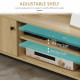 50&quot; Screen TV Stand, with Sliding Door Storage - Wood-Effect