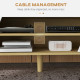 Scandinavian-Style TV Cabinet, with Storage - Wood-Effect/White