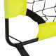 Two Football Goal Nets, Foldable Outdoor Sport Training Equipment, for Teens, Adults, with Carrying Bag, Yellow