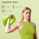 SPORTNOW 8kg Kettlebell, Soft Kettle Bell with Wide Handle for Home Gym, Weight Lifting, Strength Training, Green