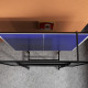 SPORTNOW 9FT Folding Table Tennis Table with Four Wheels, for Indoor Use, Blue