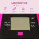 SPORTNOW Mini Exercise Bike, Portable Pedal Exerciser with LCD Display for Legs, Arms, Rehabilitation, Therapy, Pink