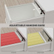 Three-Drawer Modern Steel Filing Cabinet - Cream