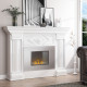 Wall Mounted Ethanol Fireplace, Stainless Steel Bioethanol Heater Stove Fire with 1.2L Tank, 3 Hour Burning Time, Silver