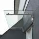 MonsterShop Glass Door Canopy &amp; Brackets, 120cm W, 80cm D