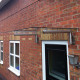 MonsterShop Glass Door Canopy &amp; Brackets, 120cm W, 80cm D