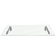 MonsterShop Glass Door Canopy &amp; Brackets, 120cm W, 80cm D