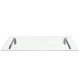 MonsterShop Glass Door Canopy &amp; Brackets, 144cm W, 80cm D