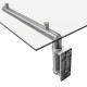MonsterShop Glass Door Canopy &amp; Brackets, 144cm W, 80cm D