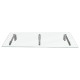 MonsterShop Glass Door Canopy &amp; Brackets, 180cm W, 80cm D