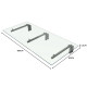 MonsterShop Glass Door Canopy &amp; Brackets, 180cm W, 80cm D
