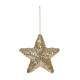 Gold Hanging Star Decoration (15cm)