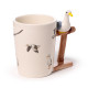 Shaped Handle Ceramic Mug - Seagull Buoy