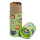 Colouring Pencil Tube - Adoramals Zoo