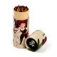 Colouring Pencil Tube - Jolly Rogers Pirate