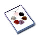 Gemstone Pendant - 6 Interchangeable Heart Shaped Pendants