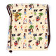 Drawstring Canvas Bag - Jolly Rogers Pirate