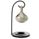 Hanging Teardrop Ceramic Oil Burner with Metal Stand