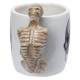 Shaped Handle Ceramic Mug - Skeleton