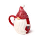 Peeping Lid Ceramic Lidded Character Mug - Christmas Gonk