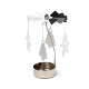 Spinning Tea Light Carousel Candle Holder - Christmas Baker Street Gingerbread Men