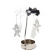 Spinning Tea Light Carousel Candle Holder - Christmas Baker Street Gingerbread Men