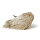 Winged Brushed Silver Angel Resin and Glass Votive Holder