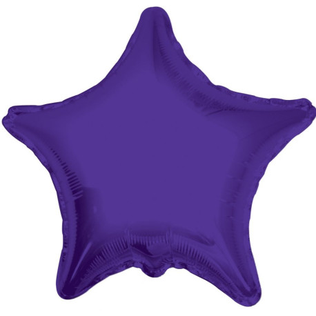 Purple Star Balloon 22inch