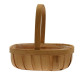 Natural Softwood Trug Basket 25.5cm
