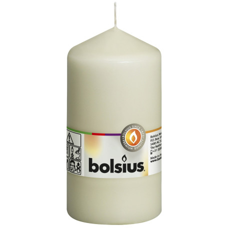 Bolsius Ivory Pillar Candle (130/70mm)