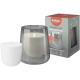 Grey Glass Bolsius Clean Light Starter Kit - Cypress &amp; Amber