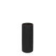 Matt Black Glass Cylinder Vase (25cm)