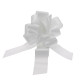 White Wedding Car Ribbon &amp; 3 x Bows