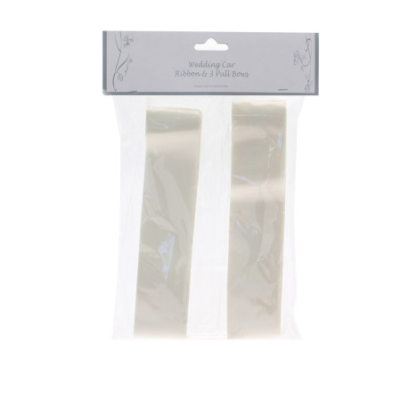 Ivory Wedding Car Ribbon Set