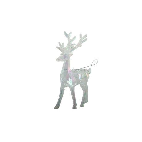 Iridescent Reindeer Hanging Decoration (14cm)