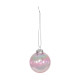 Box of 8 Iridescent Pink Baubles (6cm)