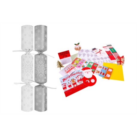 Box of 50 Eco Snowflake Catering Crackers (10 Inch)