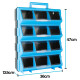 DIY Storage Organiser Unit with 12 Lidded Compartments
