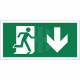 Running Man Arrow Down Sign