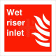 Wet Riser Inlet Sign