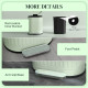 20L Metal Kitchen Bin, with Soft-Close Lid - Light Green