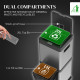 34L Double Compartment Kitchen Bin, with Soft-Close Lid