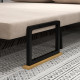 4-in-1 Velvet-Feel Double Sofa Bed, with Pillows - Beige